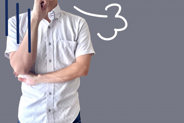 がっかりする男性